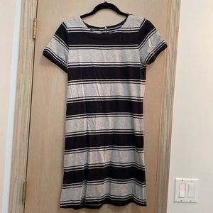 Black and gray shirt dress